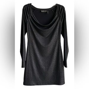 Guess Black Shimmer Stretch Mini Dress -SP